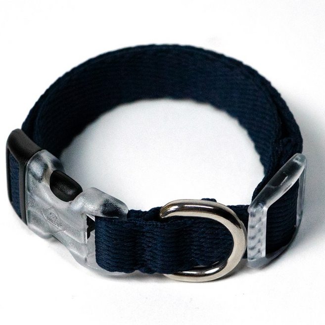 아띠지기 강아지 웨빙 목줄, 네이비, 1개