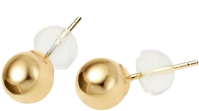 펠리체골드 14K 골드볼 6mm 귀걸이 기념일 데일리 심플 볼귀걸이 귀걸이선물 여자친구 레이어드 모던