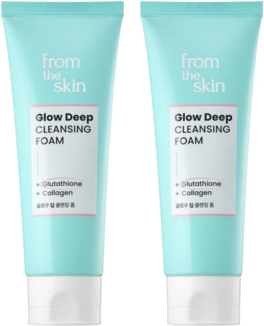 프롬더스킨 글로우 딥클렌징폼 + 코즈멧 압축마스크팩 무료 증정 (주문당), 2개, 100ml - 쿠팡