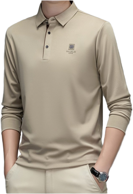 로뉴비러 명품 남성 긴팔 카라티셔츠