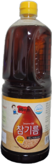 금동이 참기름, 8개, 1.8L
