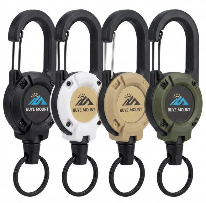 핀온릴 릴 와이어 키링 고급형 4개 낚시 등산 레저, 1세트, 혼합