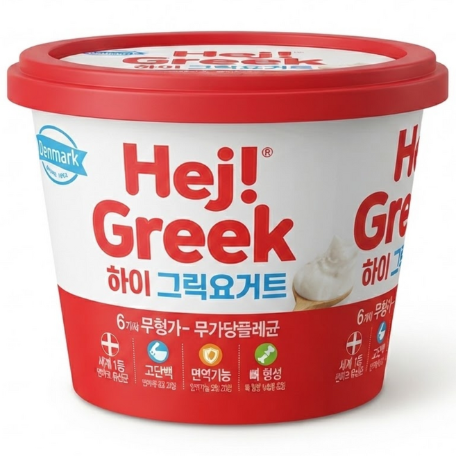 동원 덴마크 하이 그릭 요거트, 8개, 400g