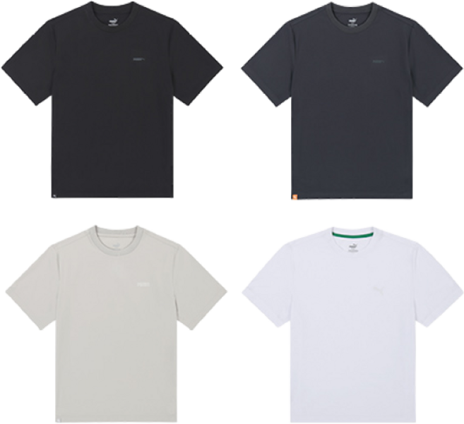 한정특가 [푸마]남녀공용 우븐 반팔 언더셔츠 유니 1종 택일