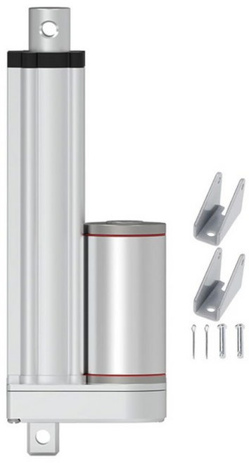 2인치 스트로크 헤비 듀티 12V 전기 선형 액추에이터 모터 22lbs 속도 2s 스트로크100N 50mm 장착 브래킷 포함