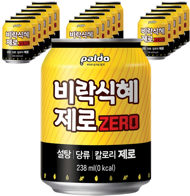팔도 비락식혜 제로, 238ml, 18개