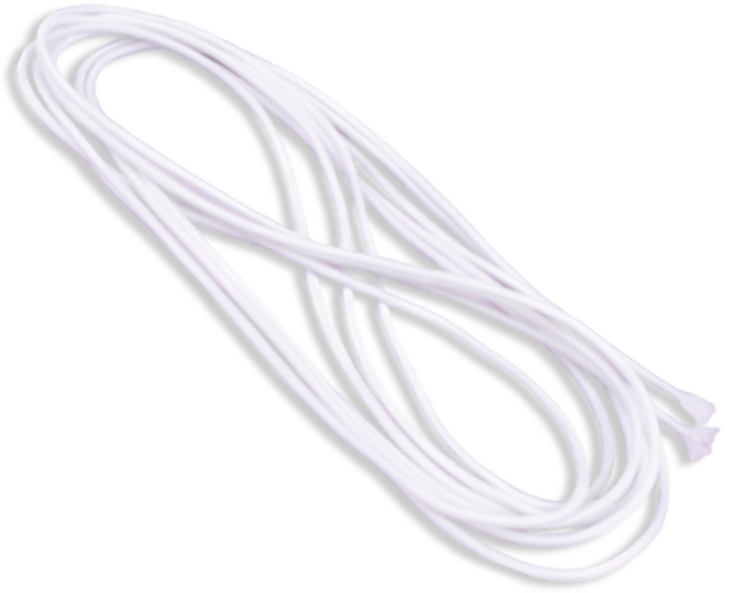 이음모음 국산 둥근 칼라 고무줄 3M, 1세트, 화이트