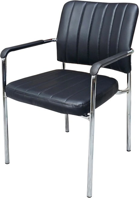 인홈즈 부채 팔걸이 사무용 회의용의자, 블랙