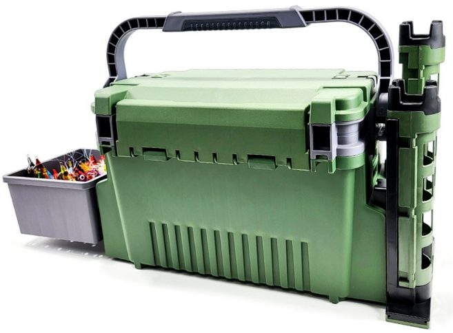 에기태클박스 XD-101 풀세트(에기트레이 소품트레이 로드스탠드2개) 멀티 2단 에기박스, XD-101 풀세트 그린, 1개