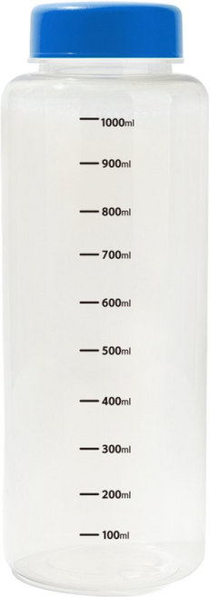 아이스 스탠다드 용기 PET 눈금보틀 AJSP 1100ml / 1.1L 1개 국산 대용량 물병 물통 텀블러, 아이스 스탠다드 눈금보틀 1100ml, 블랙