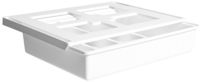 제이라이프 히든 부착형 서랍 대, 화이트, 1개