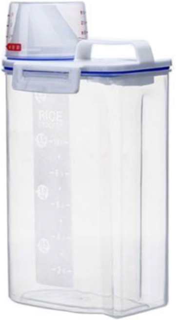 탁펫 프라임 밀폐 사료통, 투명, 1ml, 1개