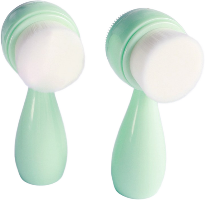 하피디코 듀얼 세안 브러쉬 1+1 딥 클렌징 미세솔, 2개, 민트