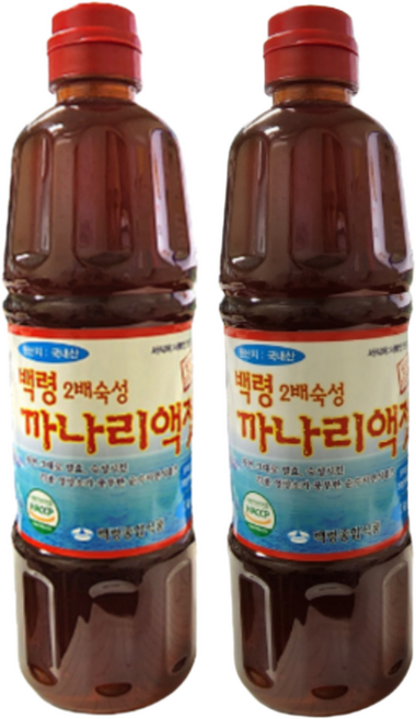 백령 2배숙성 까나리액젓1KG HACCP인증 국내산 안전배송 감칠맛 일미식품, 1kg, 1개