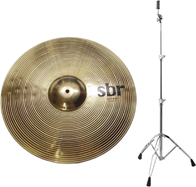 고고 장구/난타 심벌 사바안16인치+일자심벌스탠드, 1개