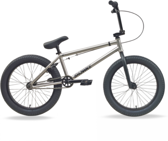 점프온 입문용 묘기자전거 특수자전거 경량자전거, 1개, 140cm, 그레이