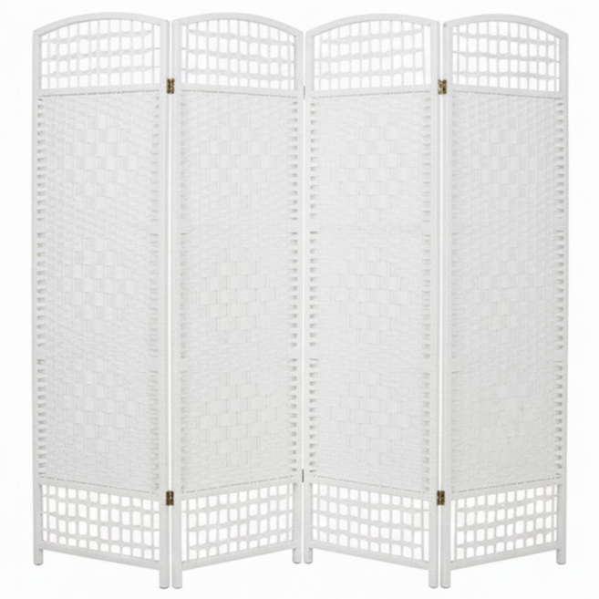 호가 4단 라탄파티션 170cm 특대형 파티션, 170cm 라탄 화이트(특대형)