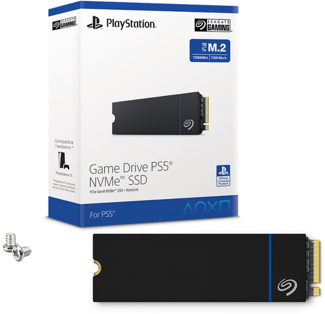 씨게이트 정품 PS5 공식 라이선스 SSD NVMe Gen4.0 M.2 2280, 1TB, Game Drive for PS5