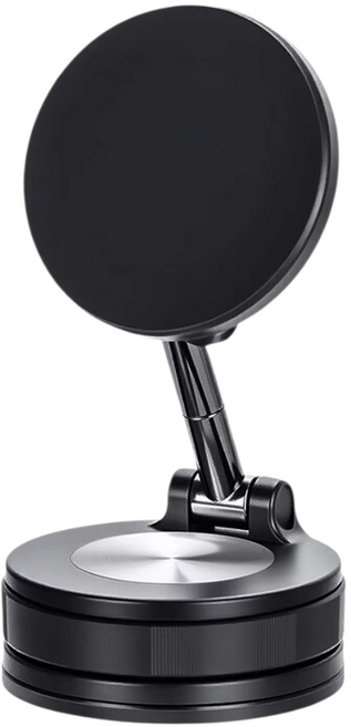 맥세이프 차량용 핸드폰 거치대 진공흡착 자석 대시보드, 블랙, 1개