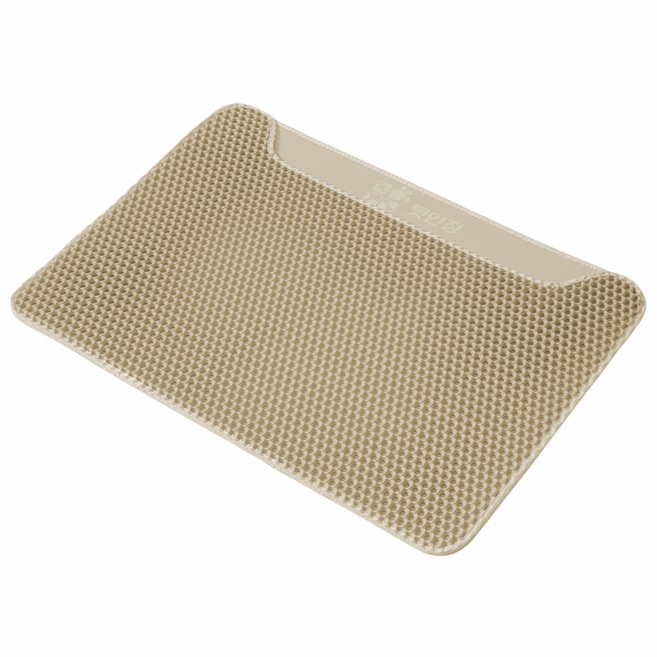펫인칭 사막화방지 고양이 모래매트 빅사이즈 대형 특대형, 베이지, 1개
