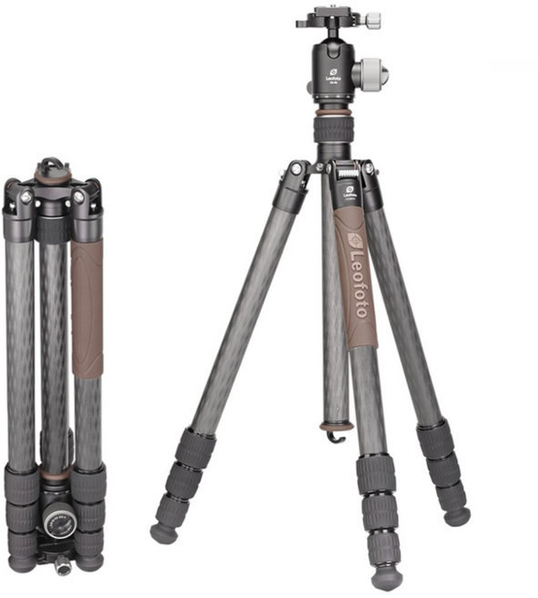 레오포토 10X 카본삼각대 트래블러, LX-284CT+XB-38 (브라운), 1개