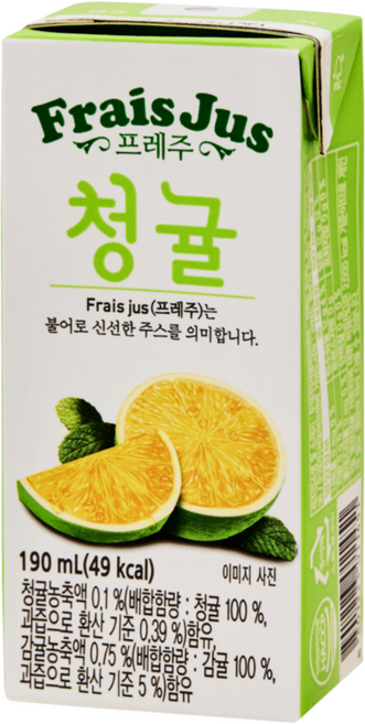 일화-프레주청귤190ml(24팩) x3, 72개