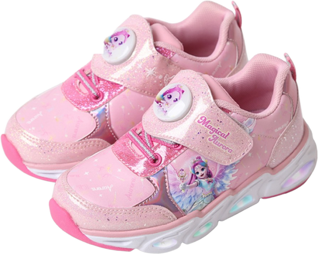 캐치티니핑 프린세스 스파클 오로라 LED 운동화 여아 아동 키즈 운동화