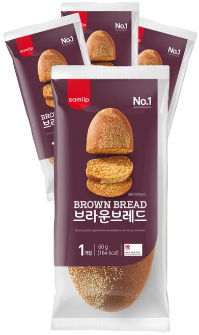 부시맨 브라운 브레드 아웃백빵 후식용 에피타이저 통밀, 60g, 20개