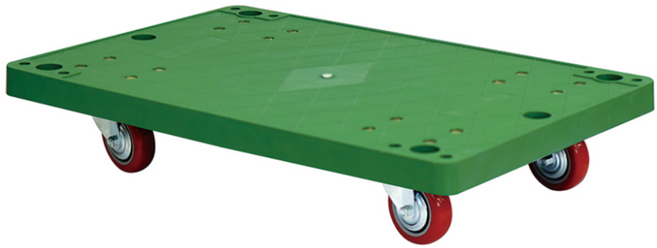 손잡이 없는 달리 구르마 대차 적색 바퀴 운반용 카트 소형 그린 적색 600x400, 1개