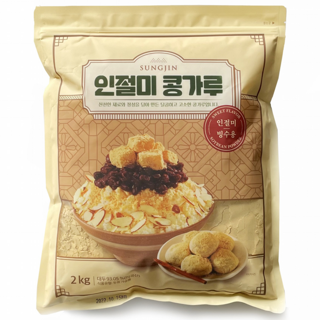 성진 고소한 인절미 콩가루 빙수용 분말 가루 콩국수, 500g, 1개
