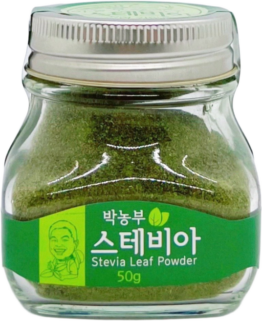 [스테비아] 진짜 스테비아 100% 설탕대신 사용 당뇨설탕 제로칼로리 혈당관리 천연 감미료 50g, 1개