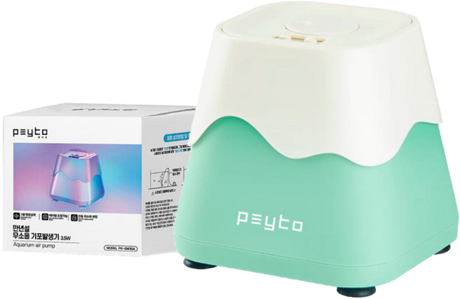 25년형 페이토 눈내린 만년설 무소음 기포발생기 2구, 1개