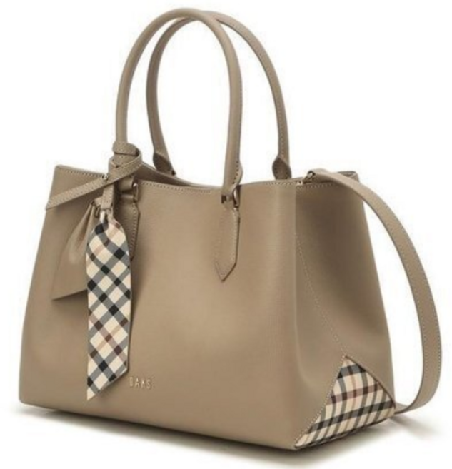 [백화점정품] 닥스 여성가방 아이보리 체크배색 토트백 25FW