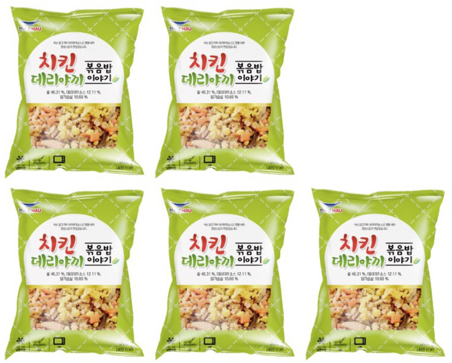 [치타마켓] 한우물 치킨데리야끼 볶음밥 300g, 5개