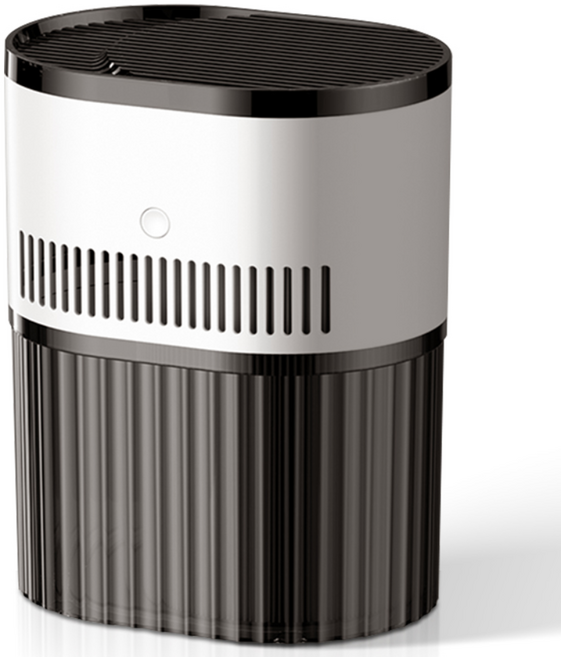 Fowod 대용량 세척편한 기화식 가습기 3L, 화이트+블랙, EJ-JSQ102