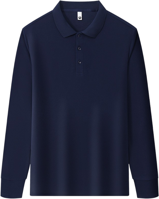 남성용 프리미엄 데일리 기본 긴팔 폴로티 오버핏 무지 긴팔 폴로티셔츠 순색 코튼 폴로티