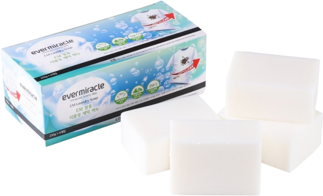 EM세탁비누세트 식물성 유아 빨래 재활용 천연세탁비누 베이비의류, 250g