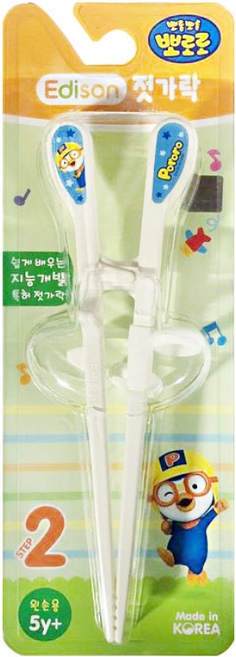 뽀로로 에디슨젓가락2단계(왼손용)뽀로로 유아동에디슨젓가락, 에디슨젓가락2단계(왼손용)_뽀로로, 1개