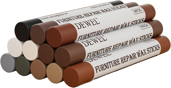 가구 흠집 보수 펜 원목 스크래치 제거 색칠 리터치 마커 12색 혼합색상, 1세트