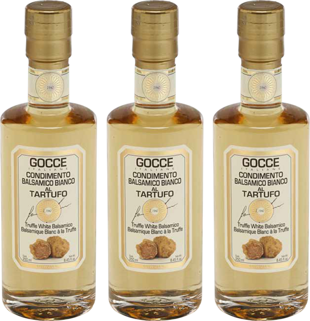 GOCCE 고쎄 콘디멘토 트러플 화이트 발사믹식초, 250ml, 3개