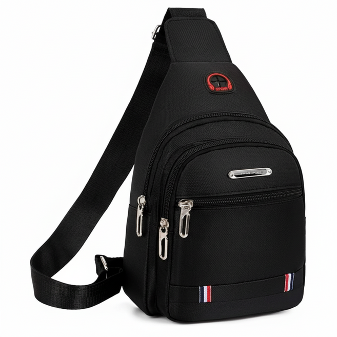 세나루숲 남녀공용 멀티포켓 슬링백 장지갑수납 데일리 크로스백