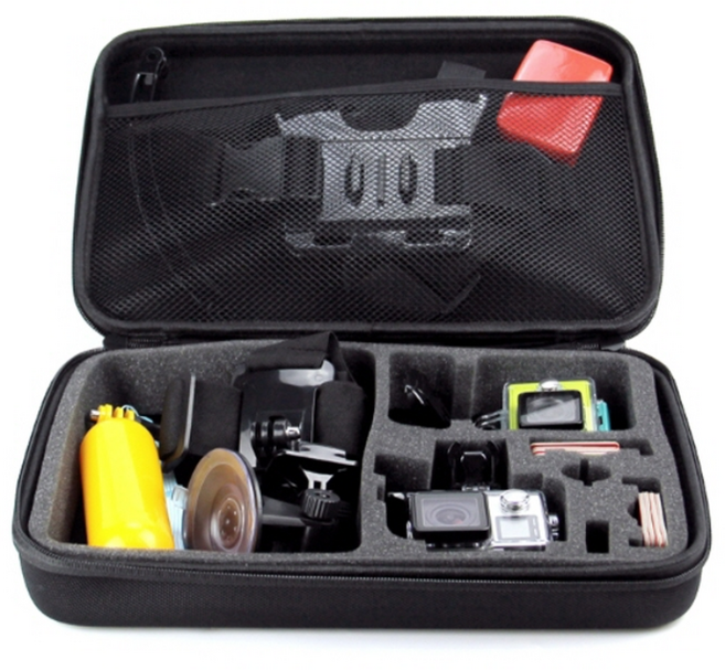 톡톡마켓 액션캠 보관함 하드 케이스 가방 고프로 히어로 7 6 5 4 호환 대형, 1개