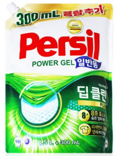 퍼실 파워젤 일반용 액상세제 리필, 6개, 1.8L