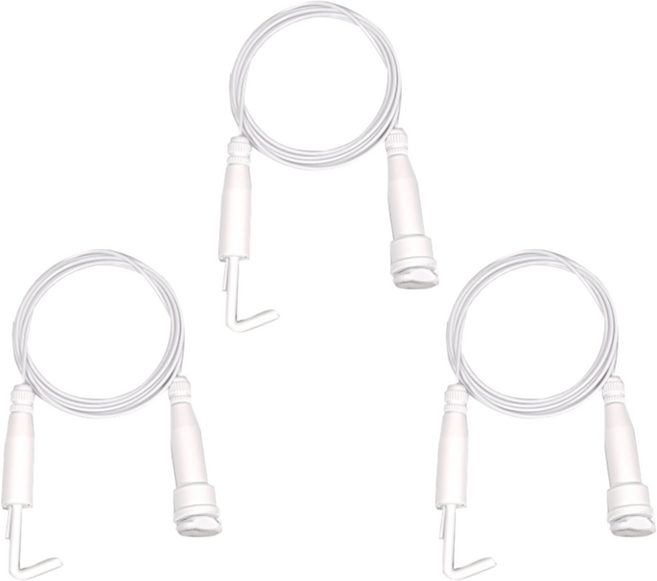 JC자재백화점 천정 레일 와이어 액자 걸이 액자 고리, 3개, 화이트