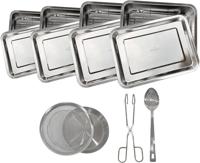 몽카라 쉐프 스텐 트레이 종합세트 16P, 1개