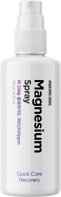아쿠아쿨 마그네슘 스프레이 120g / 350000ppm 쿨+핫 뿌리는 신속케어, 1개, 1개입