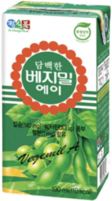 베지밀 에이 담백한 두유, 190ml, 96개