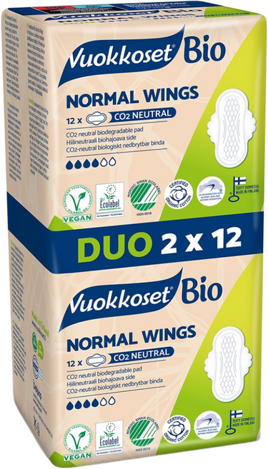 뷰코셋 NEW 유기농 순면 생리대, 소형, 24개입, 1세트