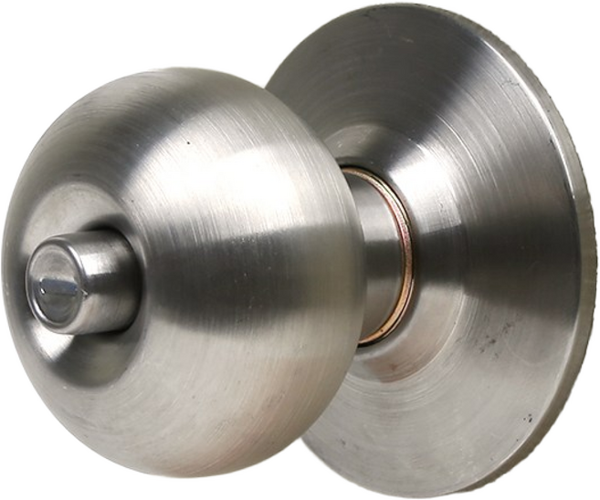 (락이록이) 8300G 원통형 방문 욕실문 사무실 손잡이 동전형 (무키), 실버, 1개