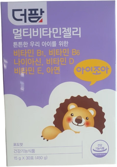 [약국전용] 더팜 멀티비타민 젤리 30포 x 1통 1개월분 포도맛 스틱젤리, 30개, 15g - 쿠팡